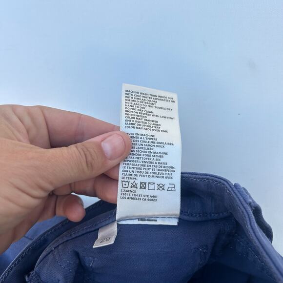 L’Agence Margot Skinny High Rise Sea Blue Jeans Pants 29 Ankle Slim High-Waisted - Picture 11 of 11